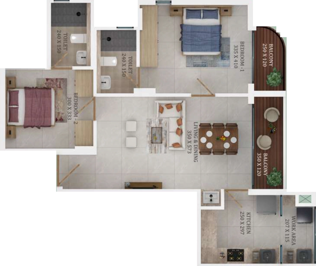 2 BHK Flat in Trinity Laurel in Kakkanad, Kochi - Image 924282