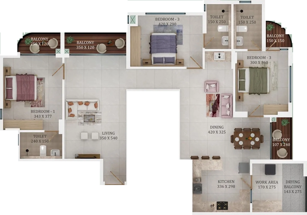 3 BHK Flat in Trinity Laurel in Kakkanad, Kochi - Image 924284