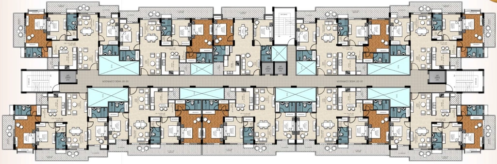 Floor Plan of Sahil Corsica Heights in Sahastradhara Road, Dehradun - Image 417518