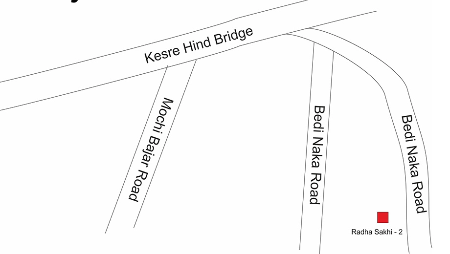 Location of Nishita Radha Sakhi 2 in Old Walled City, Rajkot - Image 417522