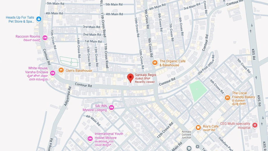 Location of Sankalp Regis in Gokulam, Mysore - Image 417669