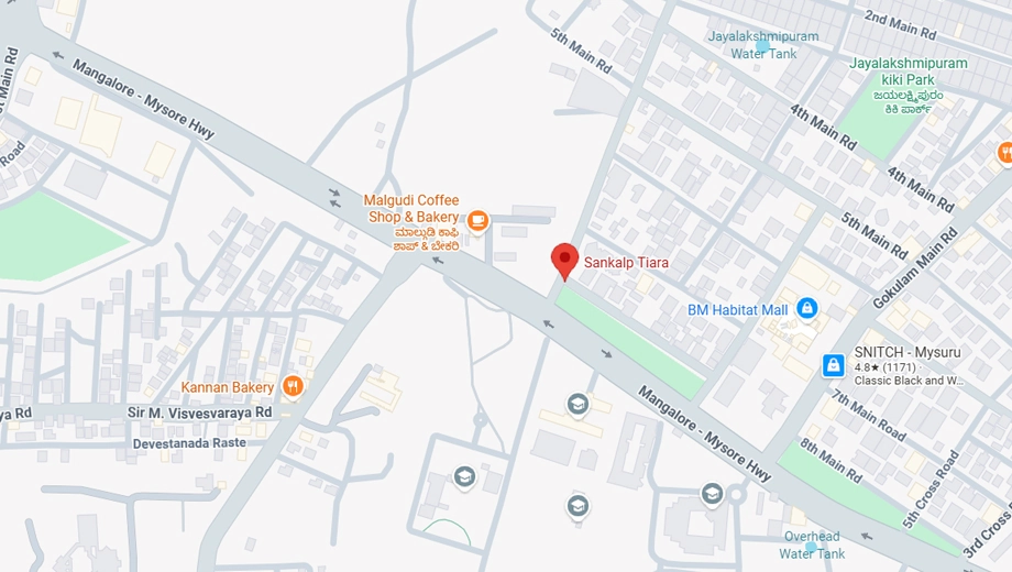 Location of Sankalp Tiara in Jayalakshmipuram, Mysore - Image 417539