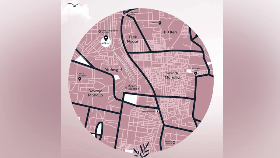 Location of Sunpure Meraki in Yadavagiri, Mysore - Image 417650