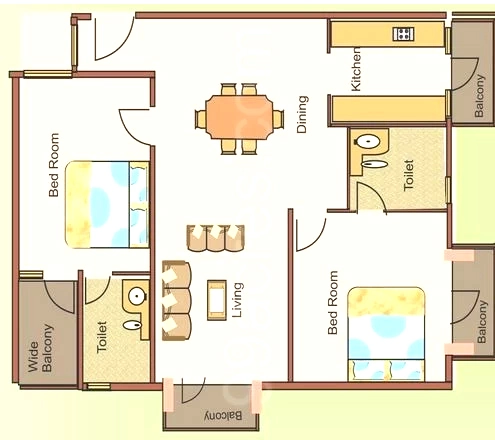 2 BHK Flat in Manasa Anantha Leela in Lakshmipuram, Mysore - Image 924308