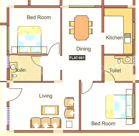 2 BHK Flat in Manasa Subhindra in Lakshmipuram, Mysore - Image 924315