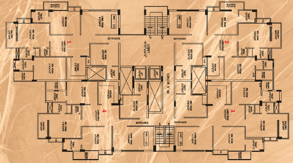 Floor Plan of Devagra Mussorie Woods Apartments in Sahastradhara Road, Dehradun - Image 417531