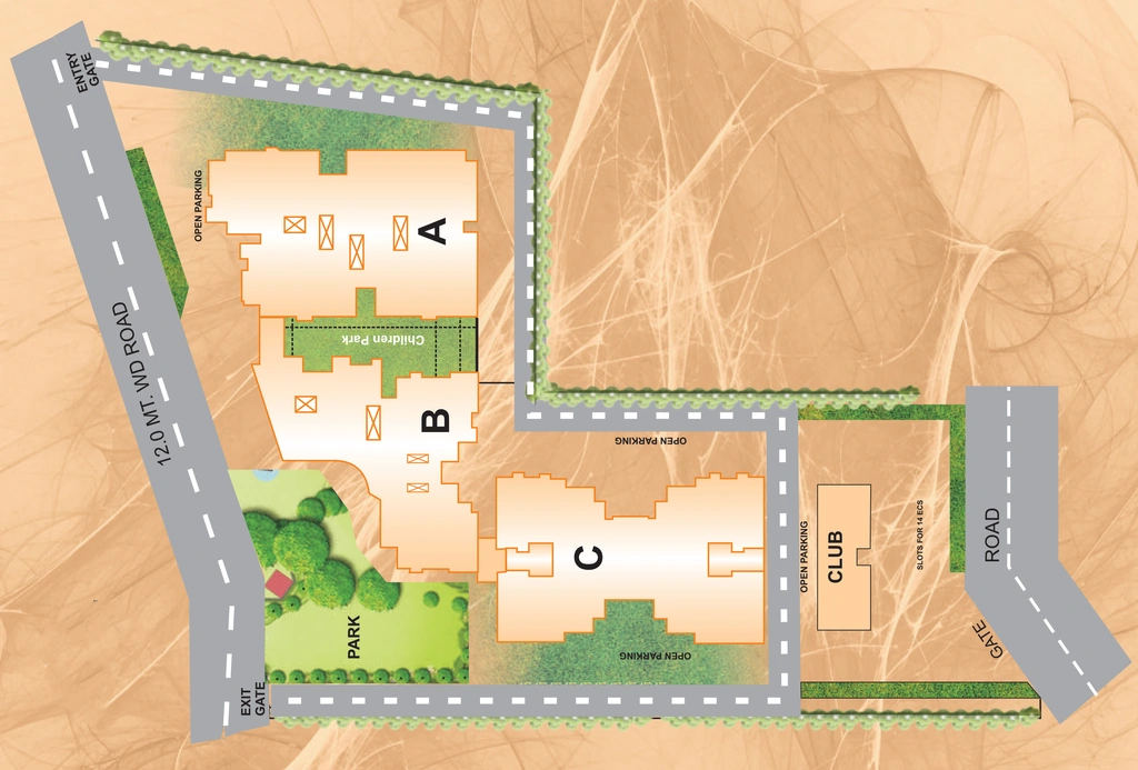 Master Plan of Devagra Mussorie Woods Apartments in Sahastradhara Road, Dehradun - Image 417534