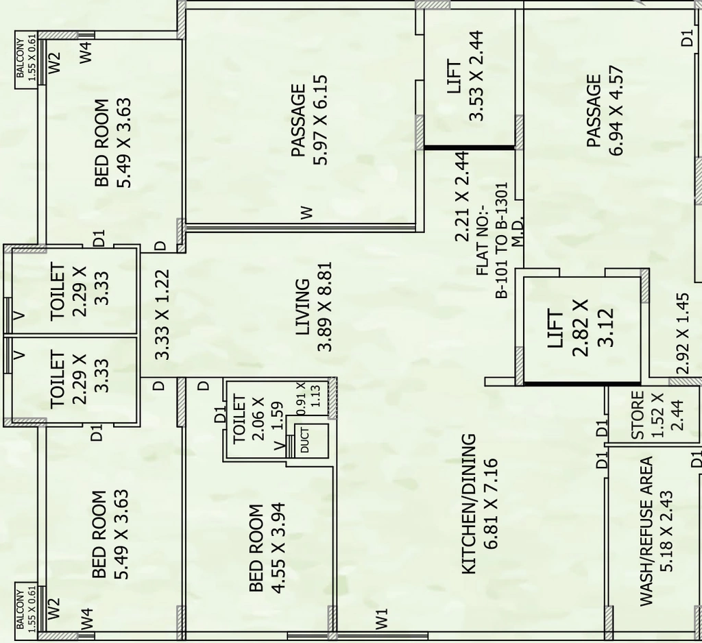 3 BHK Flat in Rakshitam The Park in Mota Mava, Rajkot - Image 924302