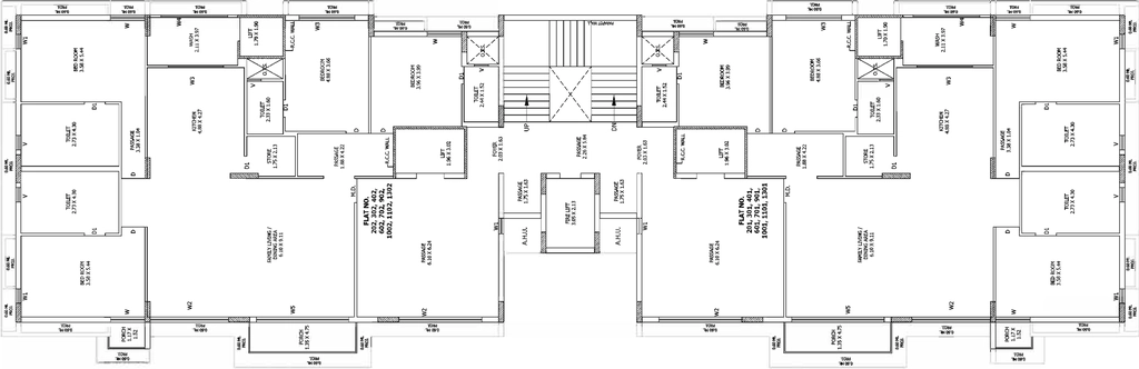 Floor Plan of RJS The Sparkle in Mavdi, Rajkot - Image 417569