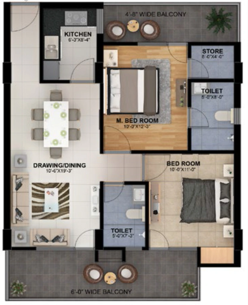 2 BHK Flat in Evolve Doon Republic in Jakhan, Dehradun - Image 924312