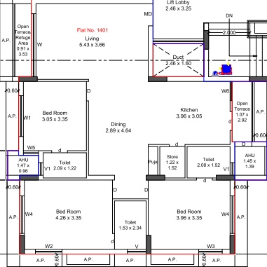 3 BHK Flat in Shree Pramukh View in Mavdi, Rajkot - Image 924323