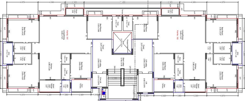 Floor Plan of Shree Pramukh View in Mavdi, Rajkot - Image 417611