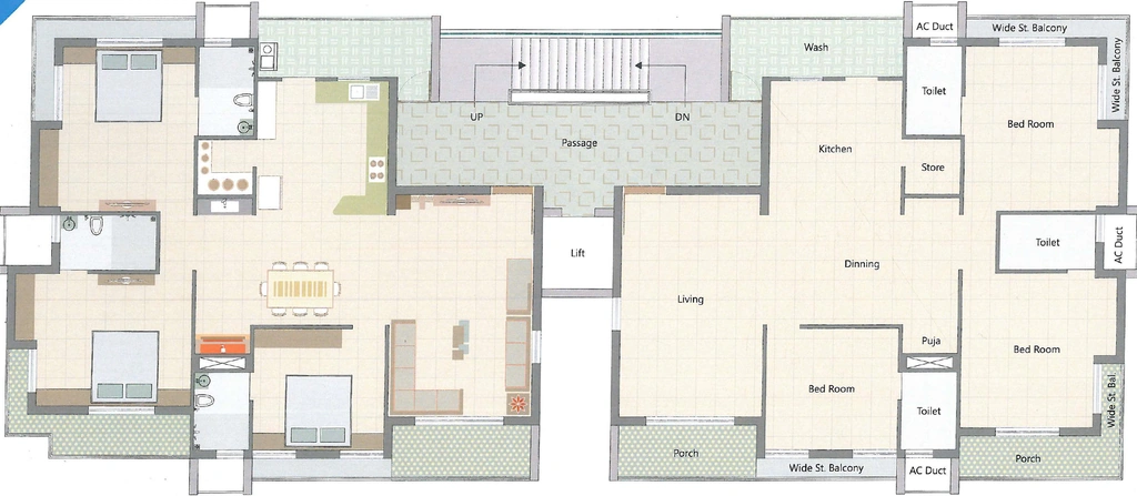 Floor Plan of Shreenath Shree Darshan View in Mota Mava, Rajkot - Image 417619