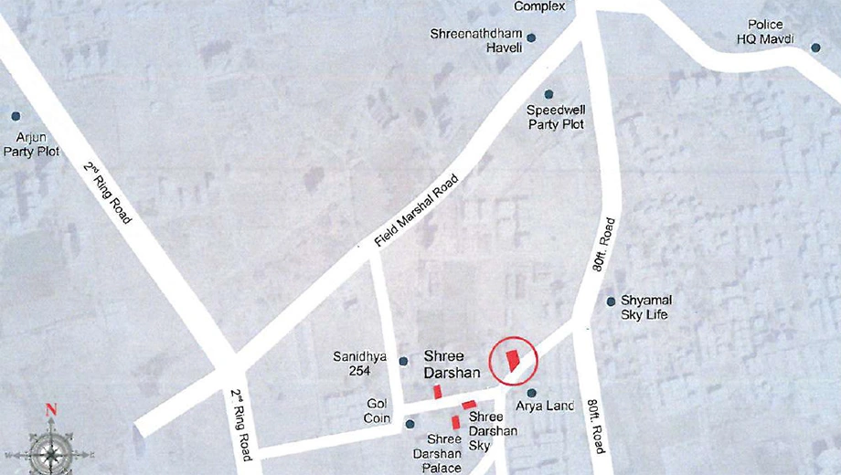 Location of Shreenath Shree Darshan View in Mota Mava, Rajkot - Image 417618