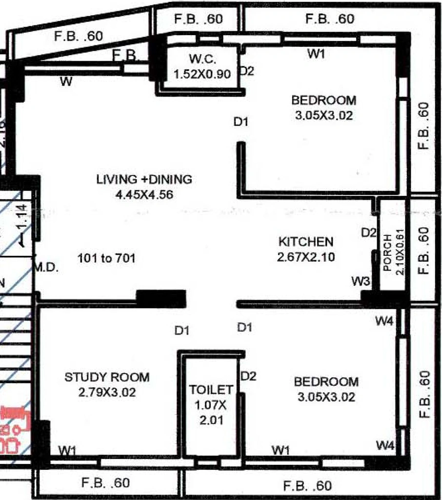 2.5 BHK Flat in Kanha Titan Aristo in Raiya, Rajkot - Image 924337