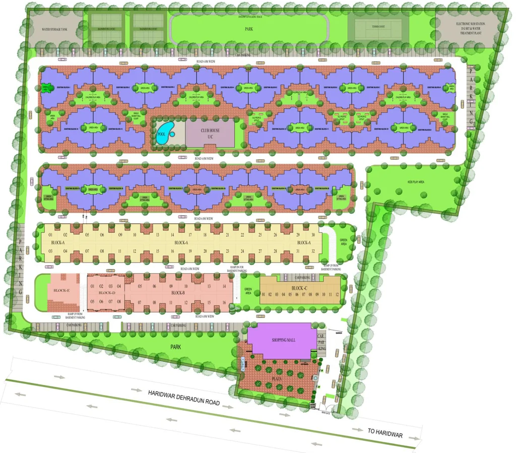 Master Plan of GTM Forest Lavana in Haridwar Road, Dehradun - Image 417679