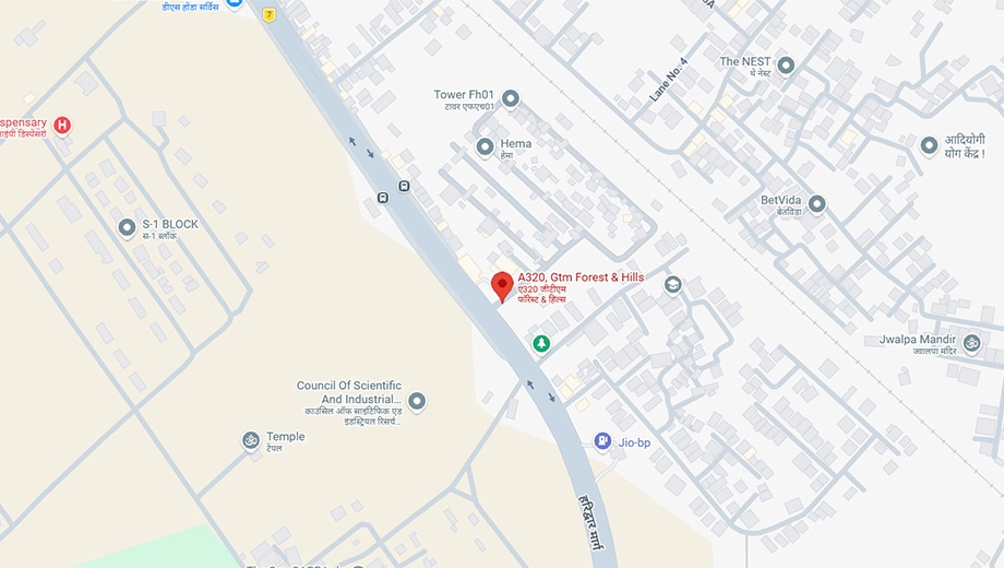 Location of GTM Signature Tower in Haridwar Road, Dehradun - Image 417708