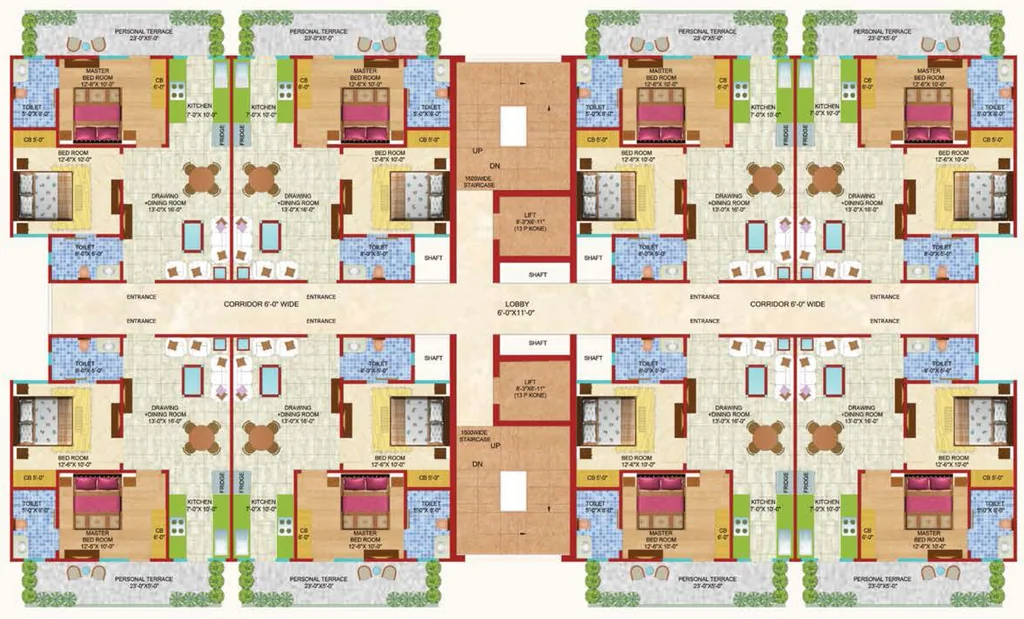Floor Plan of GTM The Capital in Sahastradhara Road, Dehradun - Image 417738