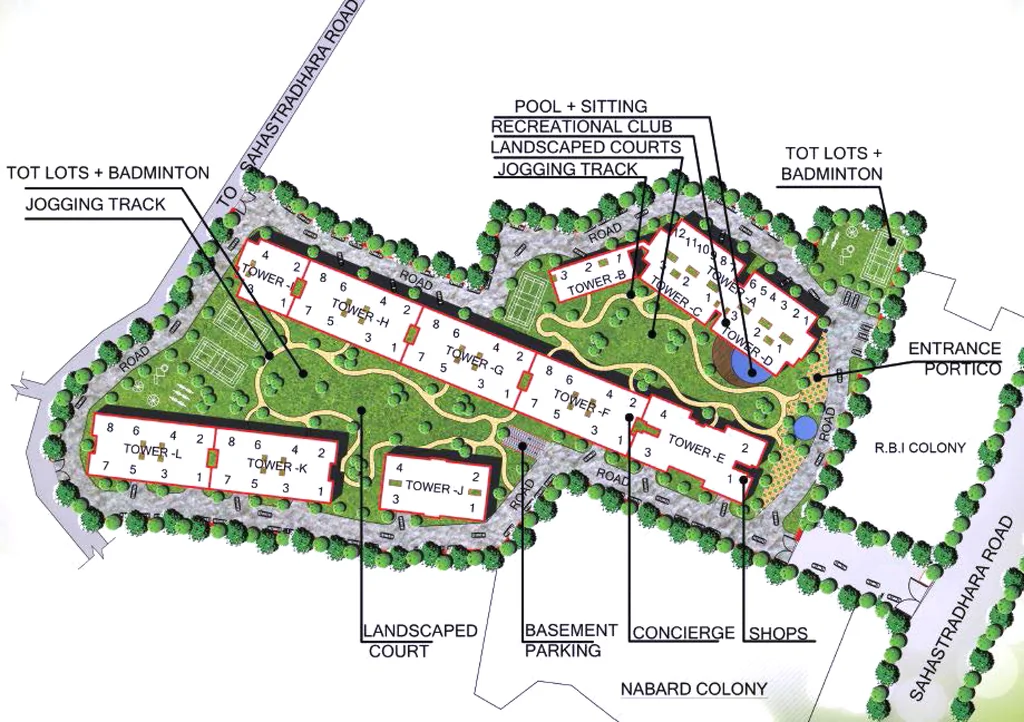 Master Plan of GTM The Capital in Sahastradhara Road, Dehradun - Image 417739