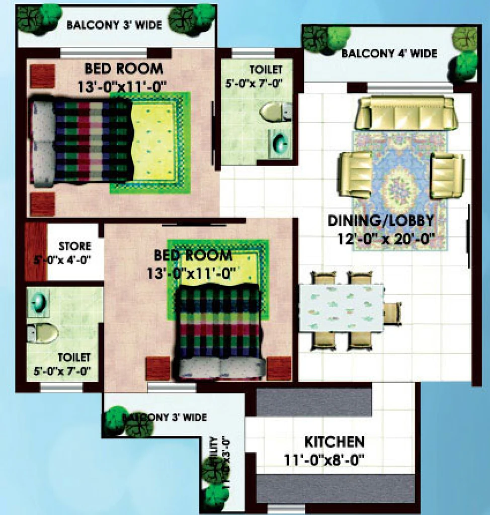 2 BHK Flat in Resizone Om Sarthak in Majra, Dehradun - Image 924366