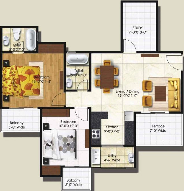 2.5 BHK Flat in Resizone Residency in Sahastradhara Road, Dehradun - Image 924374