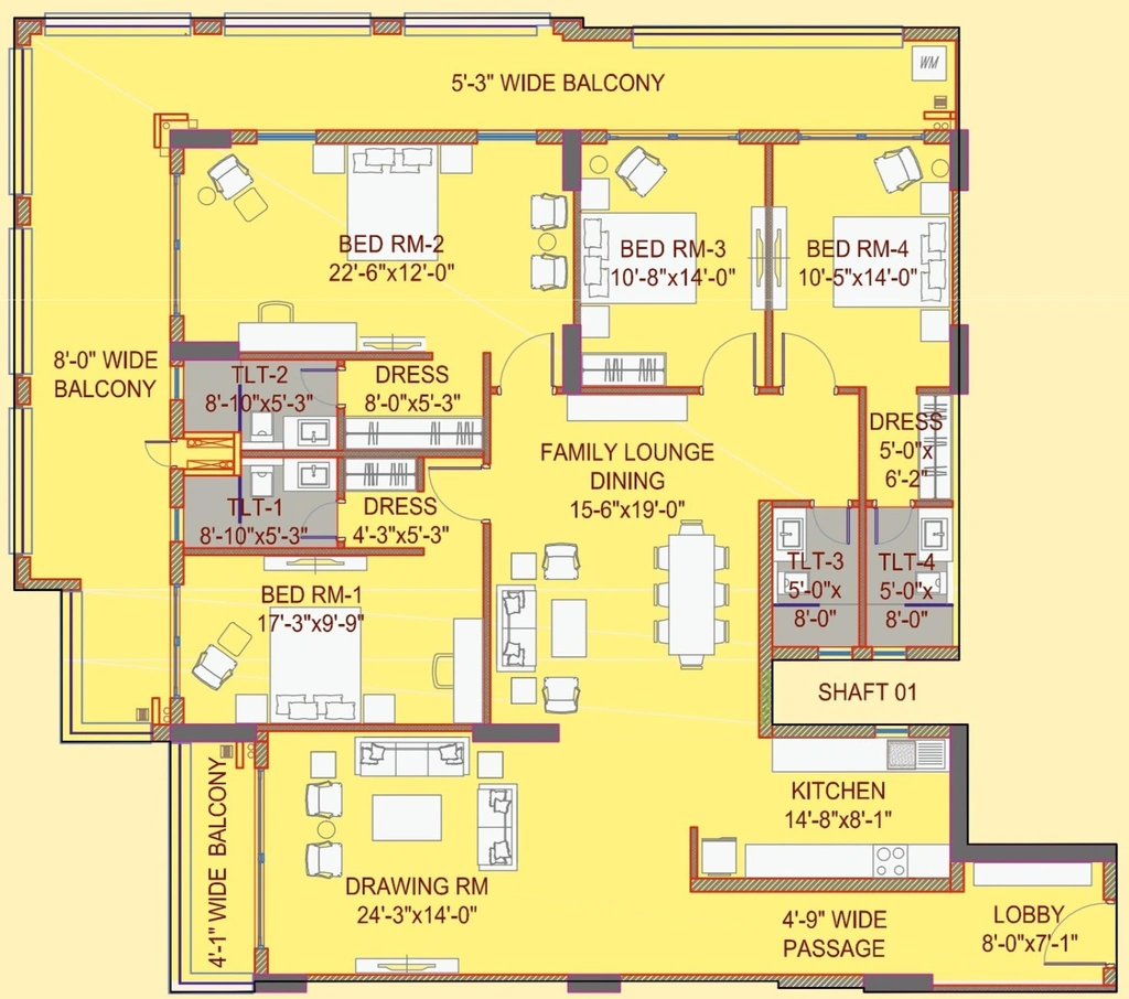 4 BHK Flat in Pacific Eiffel Homes in Sahastradhara Road, Dehradun - Image 924394