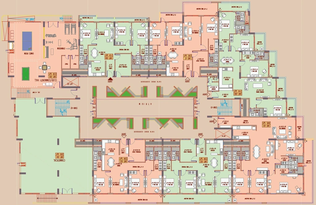 Floor Plan of Pacific Eiffel Homes in Sahastradhara Road, Dehradun - Image 417799