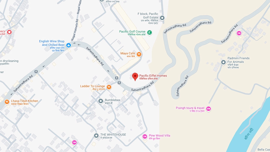 Location of Pacific Eiffel Homes in Sahastradhara Road, Dehradun - Image 417798