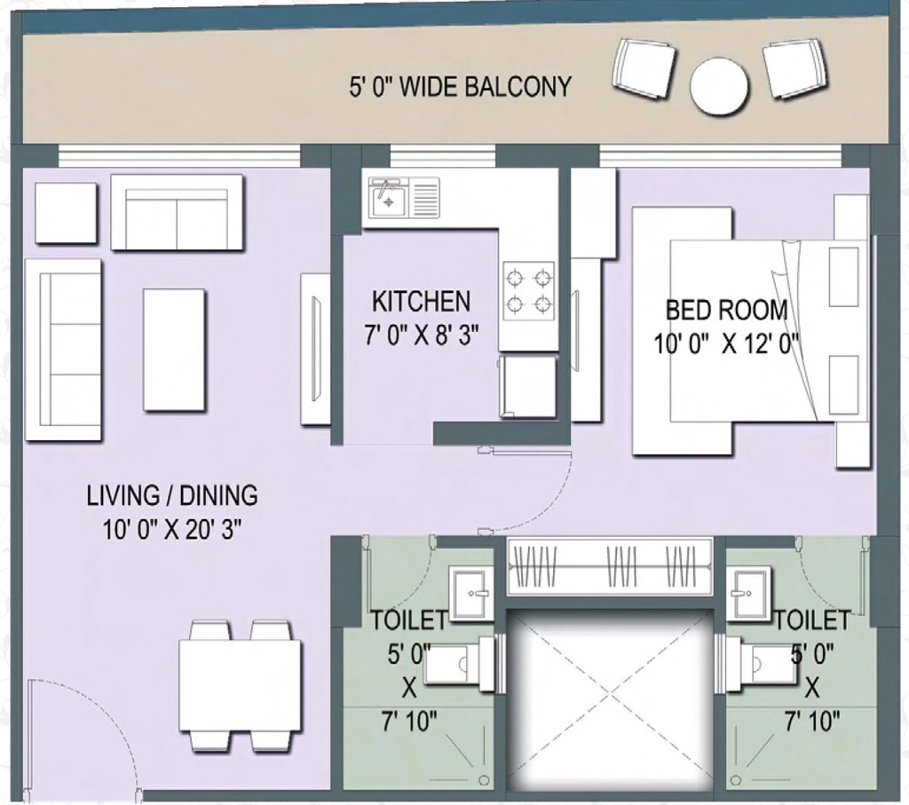 1 BHK Flat in Pacific Golf Estate in Sahastradhara Road, Dehradun - Image 924396
