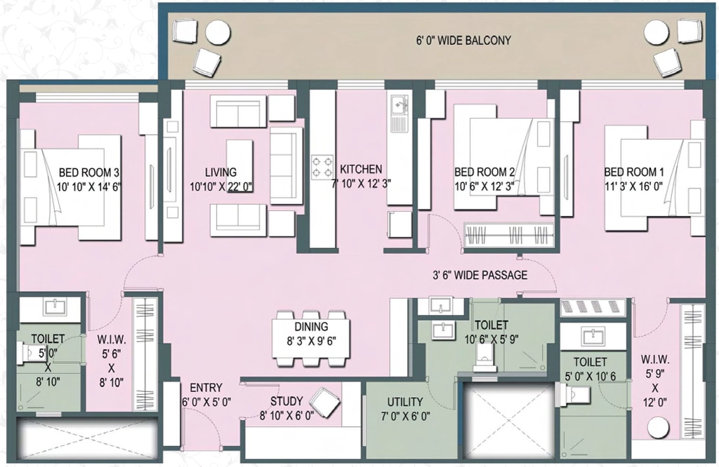 3 BHK Flat in Pacific Golf Estate in Sahastradhara Road, Dehradun - Image 924398