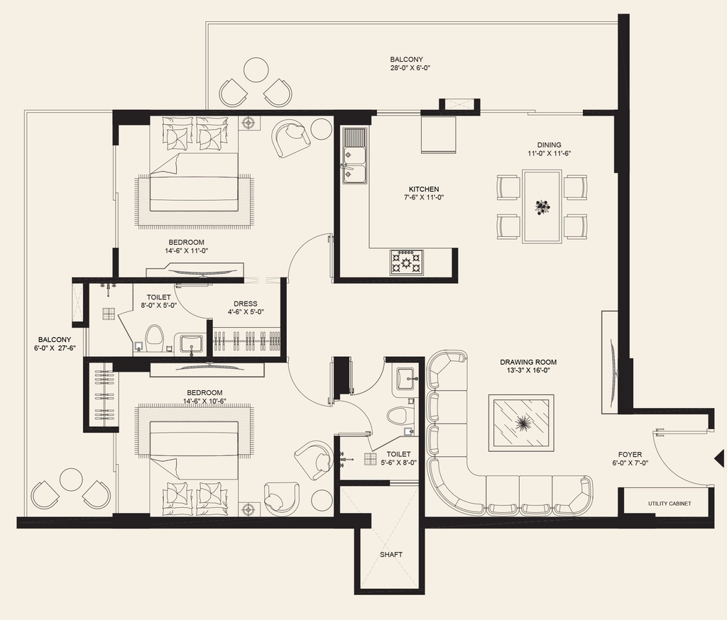 2 BHK Flat in Sky Vista Evara in Mussoorie Road, Dehradun - Image 924408