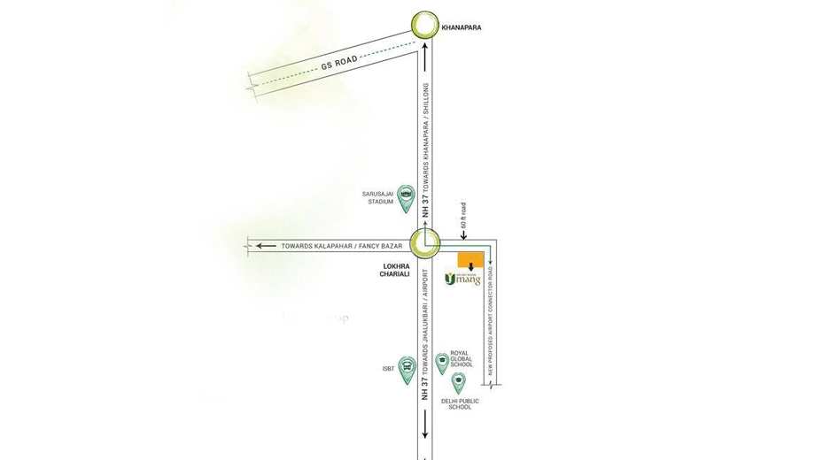 Location of Golden Woods Umang - Image 417873