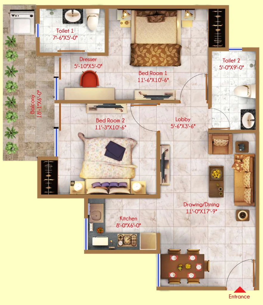 2 BHK Flat in Windlass River Valley in Harrawala, Dehradun - Image 924420