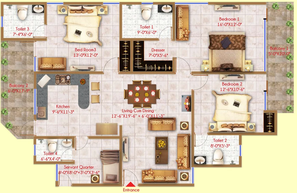 3 BHK Flat in Windlass River Valley in Harrawala, Dehradun - Image 924426