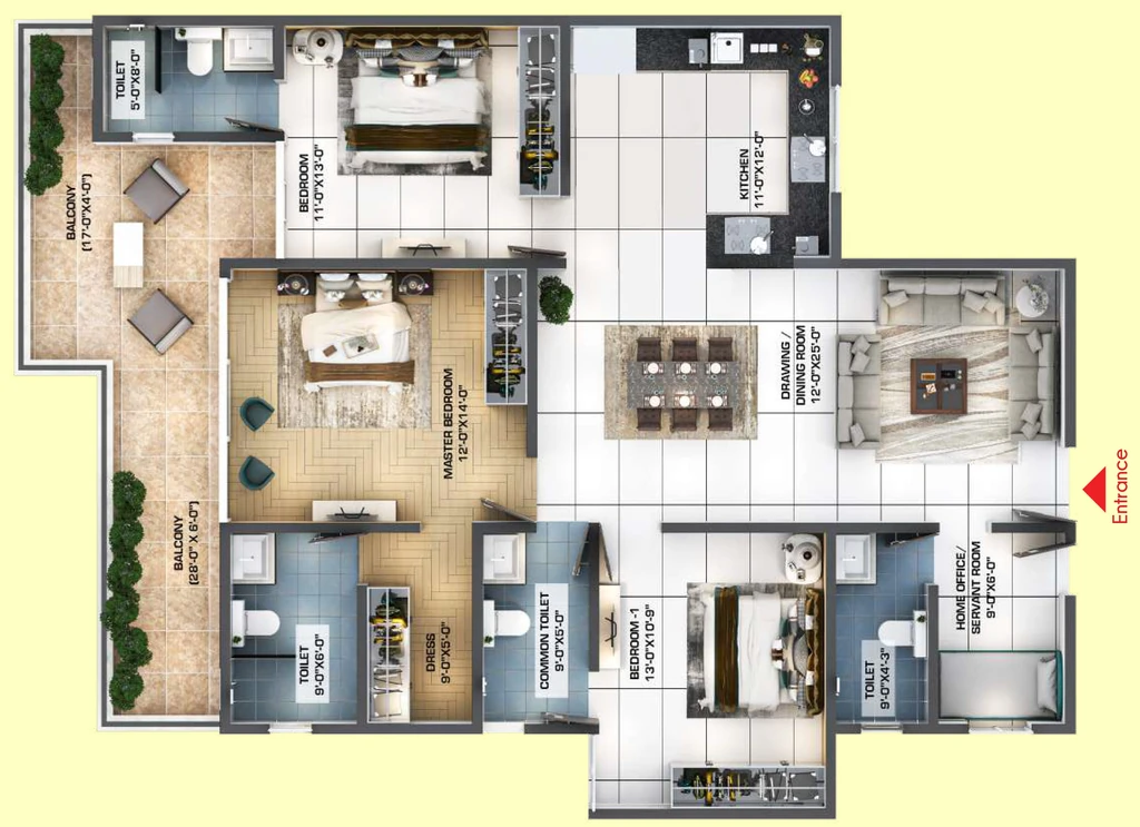 3 BHK Flat in Windlass River Valley in Harrawala, Dehradun - Image 924427