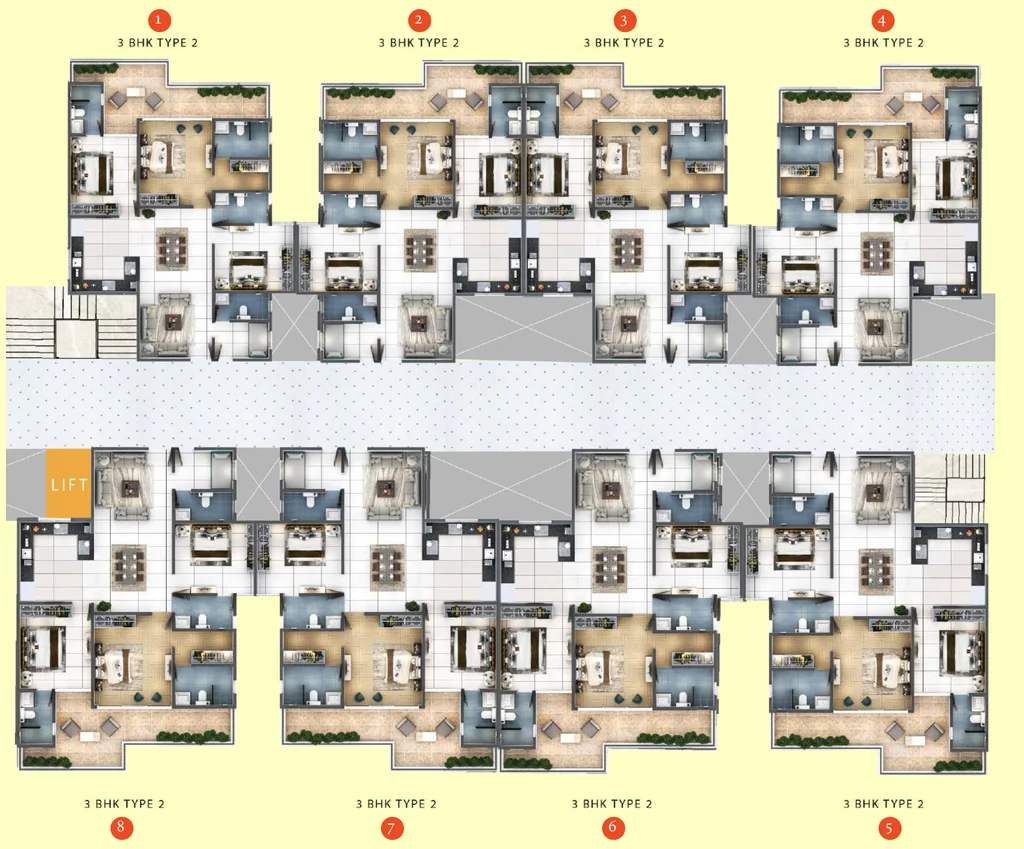 Floor Plan of Windlass River Valley in Harrawala, Dehradun - Image 417887