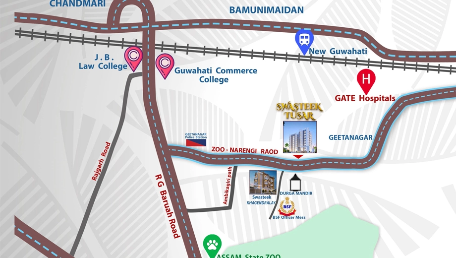 Location of KC Swasteek Tusar Tower - Image 417893