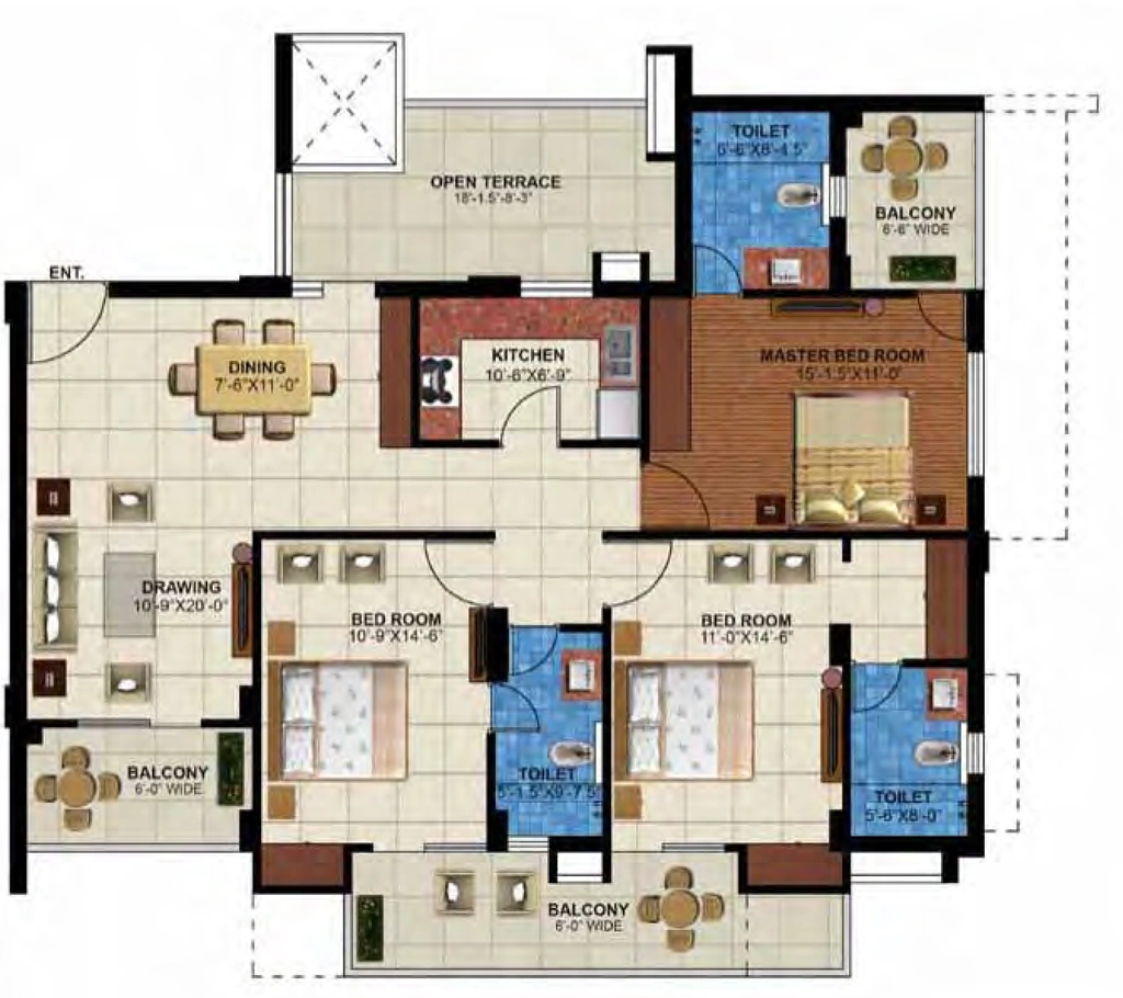 3 BHK Flat in Yash Greens in Majra, Dehradun - Image 924444
