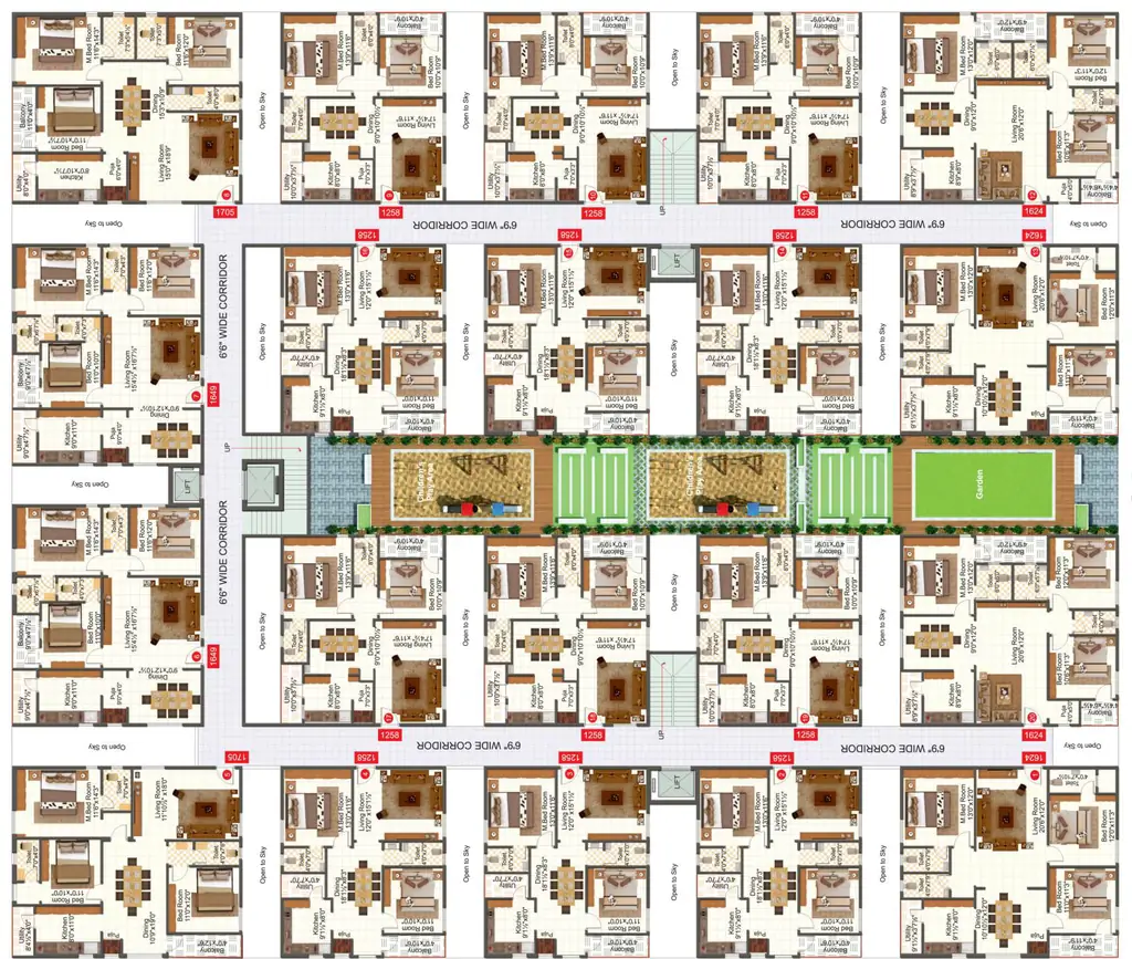 Floor Plan of Aditya Elite in Tadepalli, Vijayawada - Image 417940