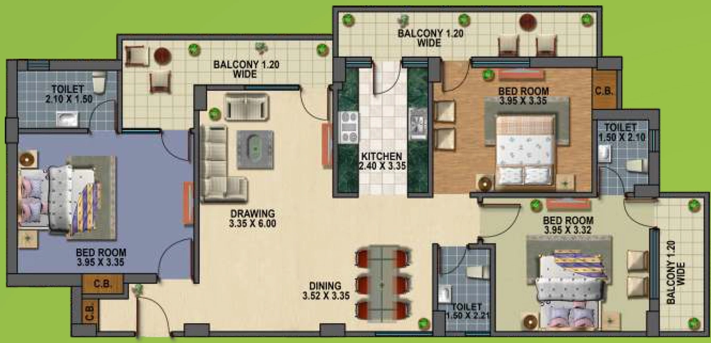 3 BHK Flat in Windsor Court in Sahastradhara Road, Dehradun - Image 924489