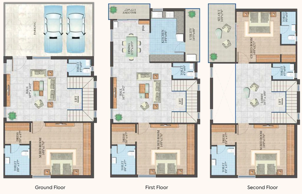 4 BHK House/Villa in PVR Bhavishya Hills in Tadepalli, Vijayawada - Image 924494