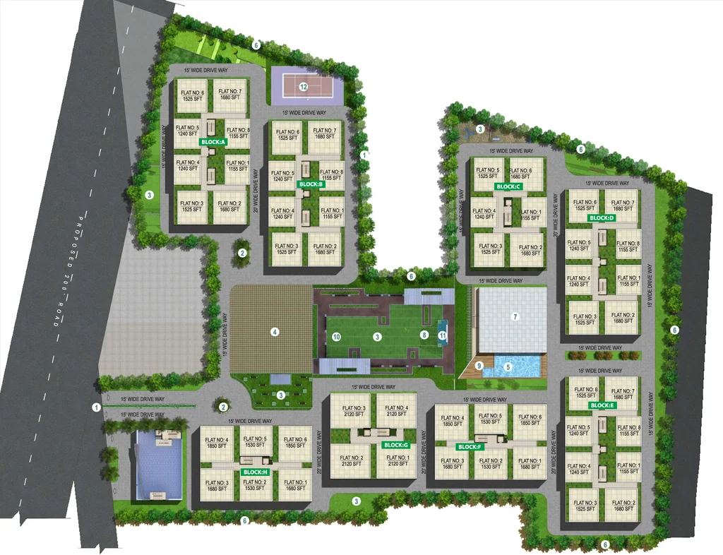 Master Plan of Samhita Splendid Homes in Tadepalli, Vijayawada - Image 418012