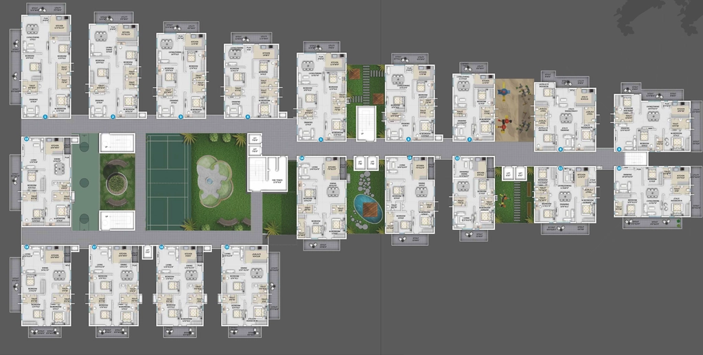Floor Plan of Square The Skigh in Tadepalli, Vijayawada - Image 418037