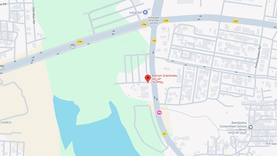 Location of Astrum Grandview Mysore Phase 1 in JP Nagar, Mysore - Image 418077