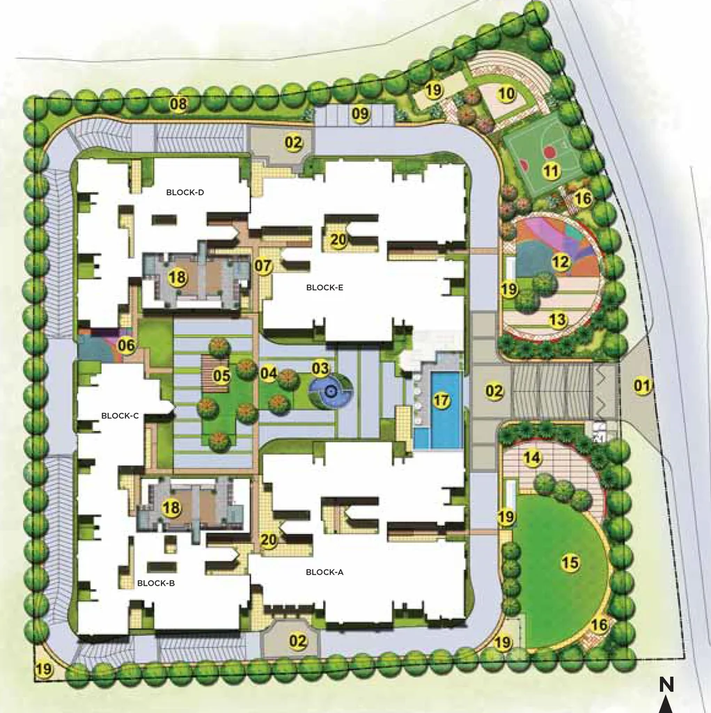 Master Plan of Brigade Mountain View in Ramachandra Agrahara, Mysore - Image 418088