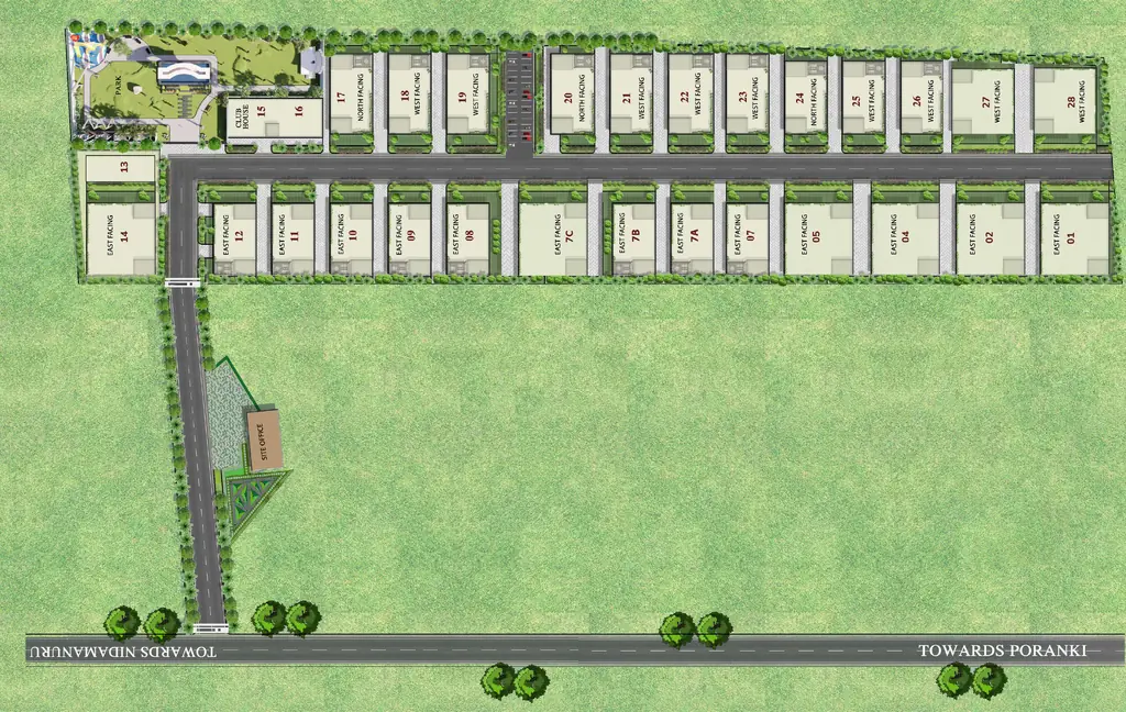Master Plan of Vasishta Olympia in Poranki, Vijayawada - Image 418066