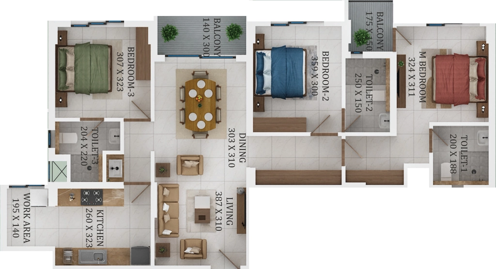 3 BHK Flat in Varma Kovilakam in Ernakulam, Kochi - Image 924542