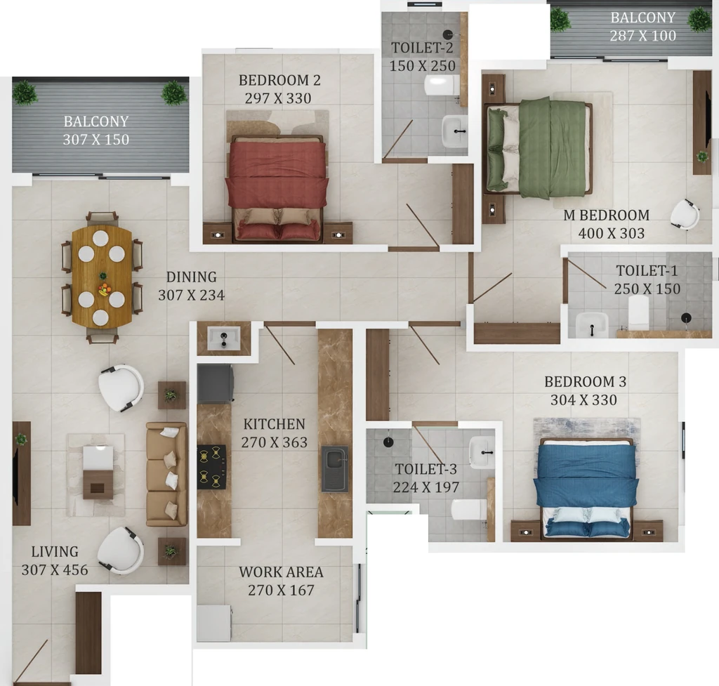 3 BHK Flat in Varma Kovilakam in Ernakulam, Kochi - Image 924544