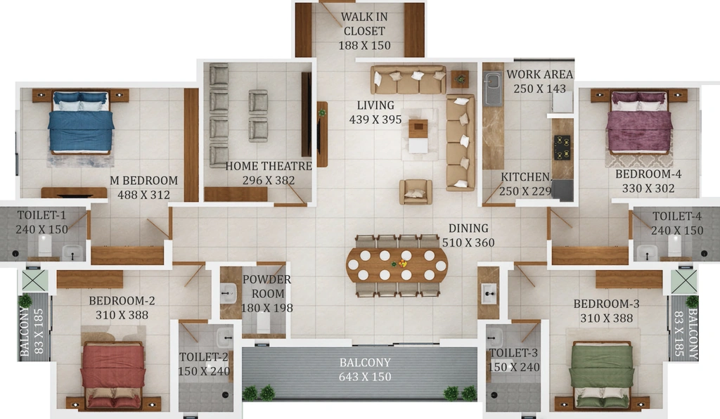 4 BHK Flat in Varma Kovilakam in Ernakulam, Kochi - Image 924545