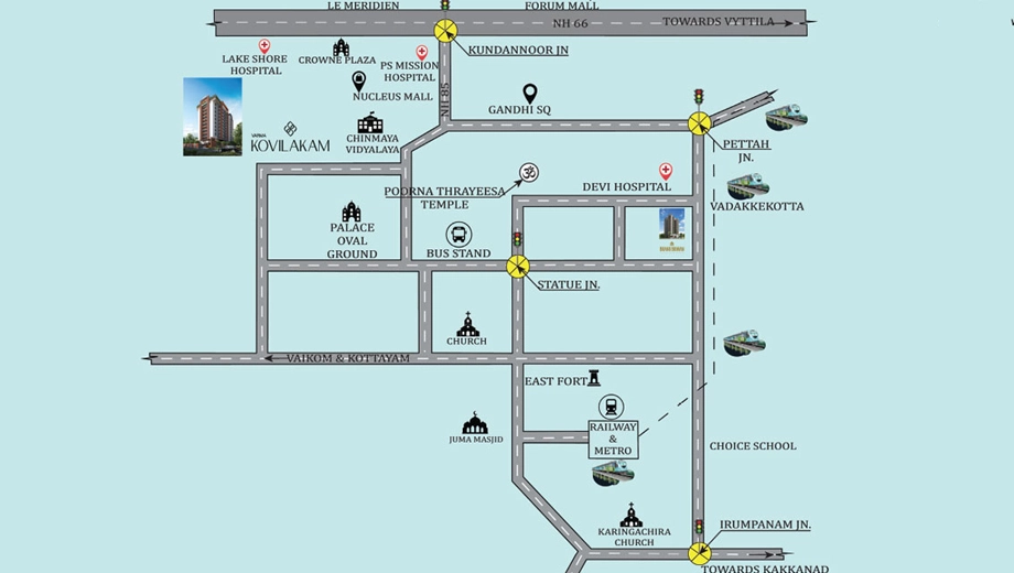 Location of Varma Kovilakam in Ernakulam, Kochi - Image 418149